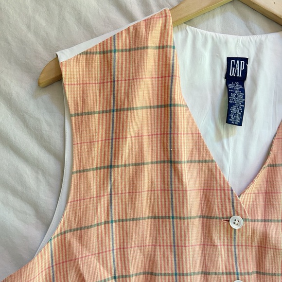 Vintage Gap Plaid Vest - Picture 1 of 7